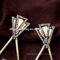 geometry triangle hanging ethnic diamond dangler earrings